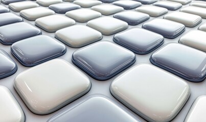 Obraz premium Abstract 3D glossy tile pattern background for design
