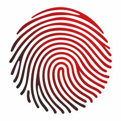 artistic fingerprint with fine lines