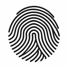 artistic fingerprint with fine lines