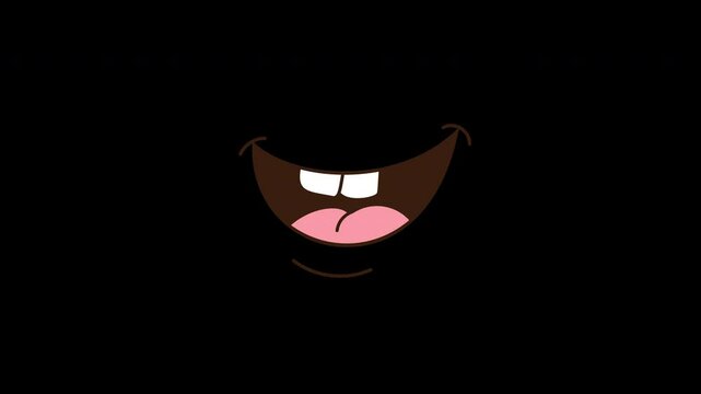 Cartoon open mouth expression
