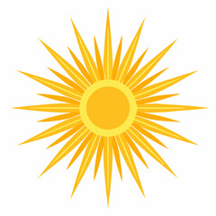 radiant sunburst with clean symmetry