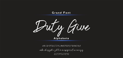 handwrite signature font Calligraphy Logotype Script Brush Font Type Font lettering handwritten