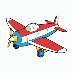 vector illustration of airplane