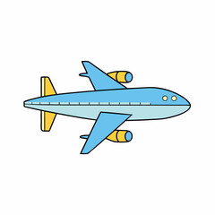 vector illustration of airplane