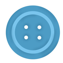 Illustration of a Button with Four Holes