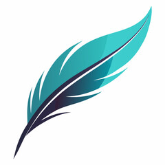 sleek feather with gentle curves