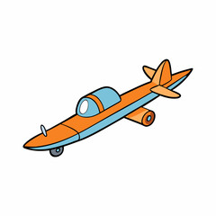 vector illustration of glider