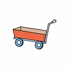 handcart vector illustration