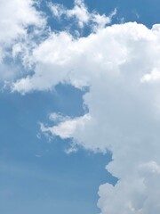beautiful blue sky with white cloud.