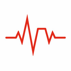 modern heartbeat line with smooth rhythm