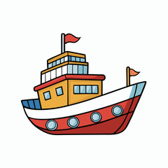 ship in the sea