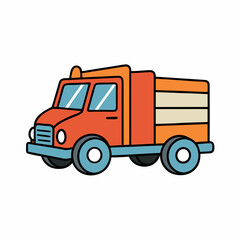 vector illustration of a truck