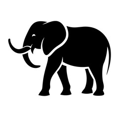 Obraz premium Elephant icon, suitable for creative and contemporary projects.