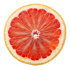 Citrus Slice: The cross-section of a vibrant, juicy grapefruit reveals a stunning display of color and texture, inviting freshness and a burst of flavor.