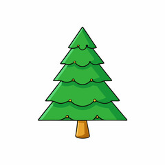 fir tree vector illustration