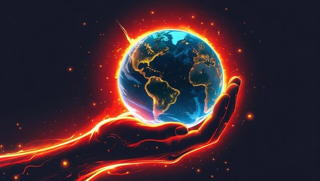 planet earth in space - Powered by Adobe