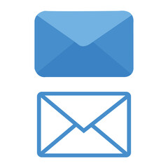 blue mail icon