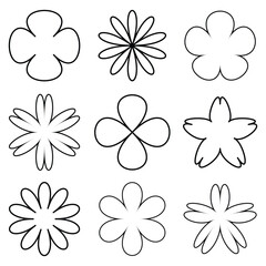 Obraz premium set of flowers