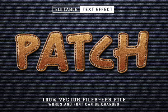 Stich 3d Text - Editable Text Effect	