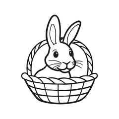 easter bunny with basket