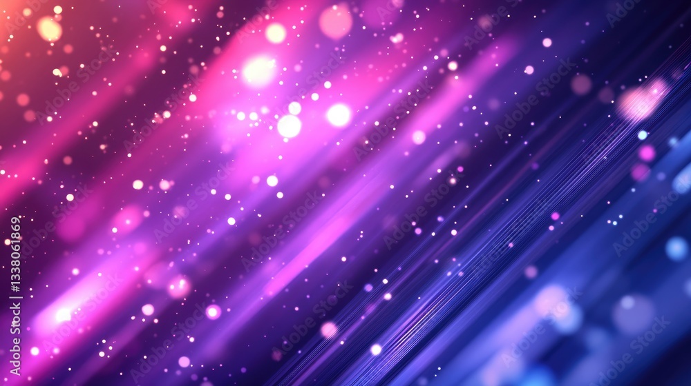 Poster celestial symphony: an abstract, mesmerizing visual feast of swirling, dynamic lines, luminous bokeh