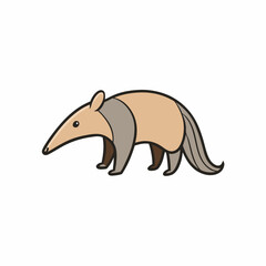 vector image of an anteater