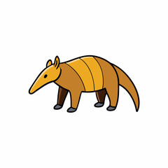 vector image of an anteater