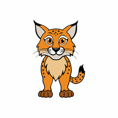 vector illustration of a bobcat