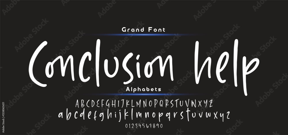 Poster handwrite signature font calligraphy logotype script brush font type font lettering handwritten