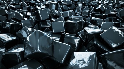 Fototapeta premium Abstract dark cubes