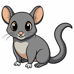 dormouse cartoon vector