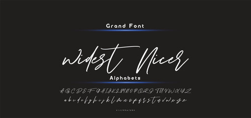 handwrite signature font Calligraphy Logotype Script Brush Font Type Font lettering handwritten
