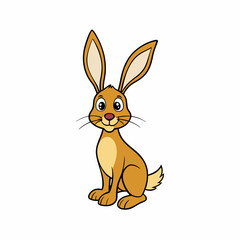 vector illustration of a hare