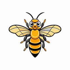 hornet on white background