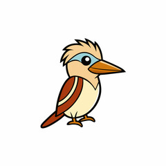 vector illustration of a kookaburra bird