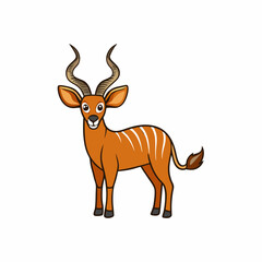 vector image of a kudu