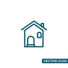 Minimalist Home Icon Design Template 