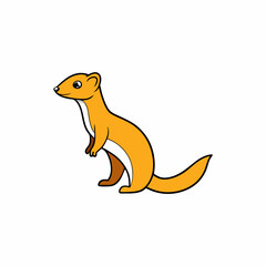 vector image of a mongoose