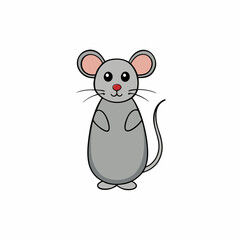 vector illustration of a mouse 