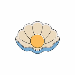 Oyster Vector illustration
 