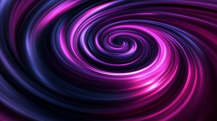A swirling vortex of glowing magenta and black, resembling a cosmic, abstract galaxy in motion.