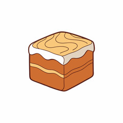vector illustration of a marble cake