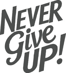Never Give Up