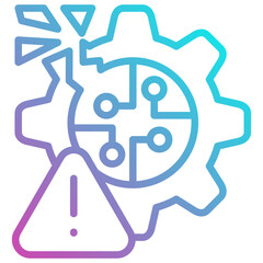 Obraz premium Disruption Icon