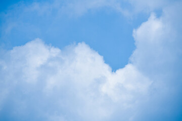 Obraz premium beautiful blue sky with clouds background. Sky clouds.Sky with clouds weather nature cloud blue.