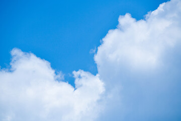 beautiful blue sky with clouds background. Sky clouds.Sky with clouds weather nature cloud blue.