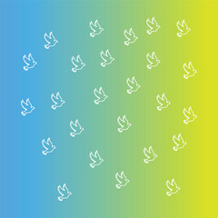 seamless pattern with birds 