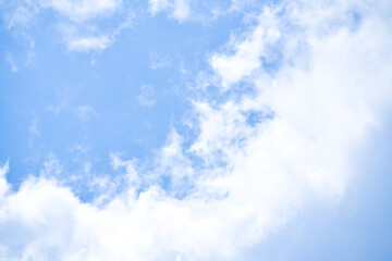 Obraz premium beautiful blue sky with clouds background. Sky clouds.Sky with clouds weather nature cloud blue.