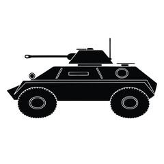 vector illustration of a military vehicle