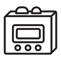Walkman line icon